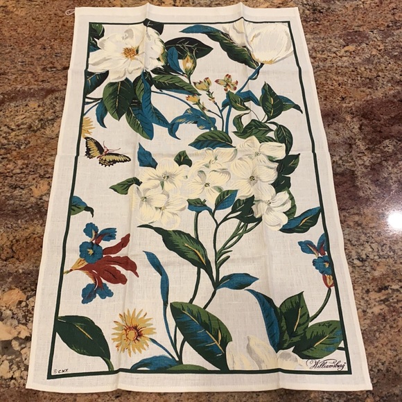 Colonial Williamsburg Foundation Tea Towel, Signed - Picture 2 of 8
